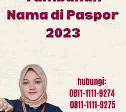 Tambahan Nama di Paspor 2023