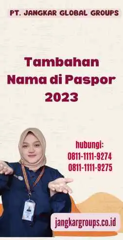 Tambahan Nama di Paspor 2023