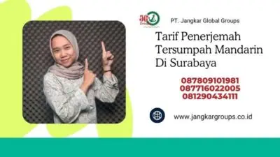 Tarif Penerjemah Tersumpah Mandarin