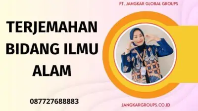 Terjemahan Bidang Ilmu Alam