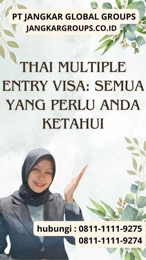 Thai Multiple Entry Visa Semua yang Perlu Anda Ketahui