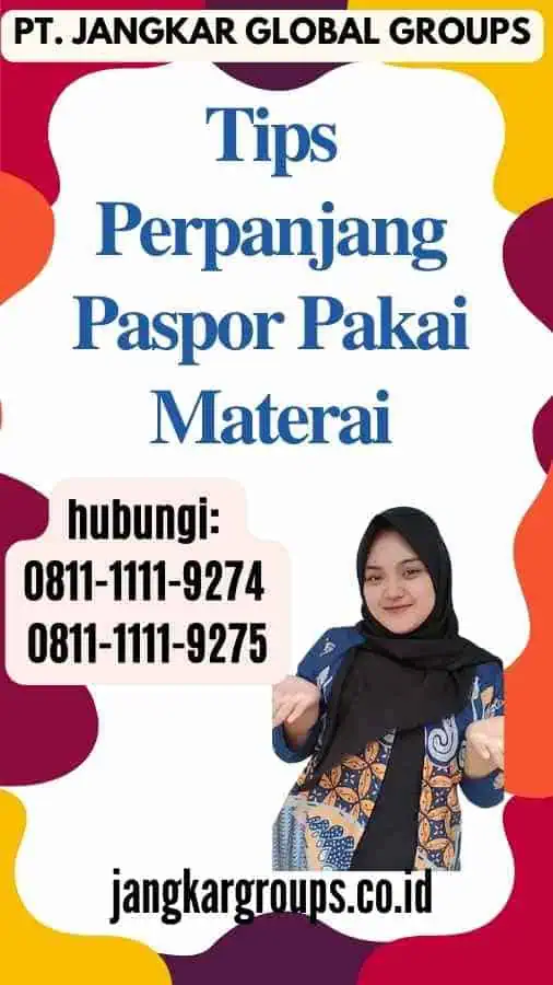 Tips Perpanjang Paspor Pakai Materai