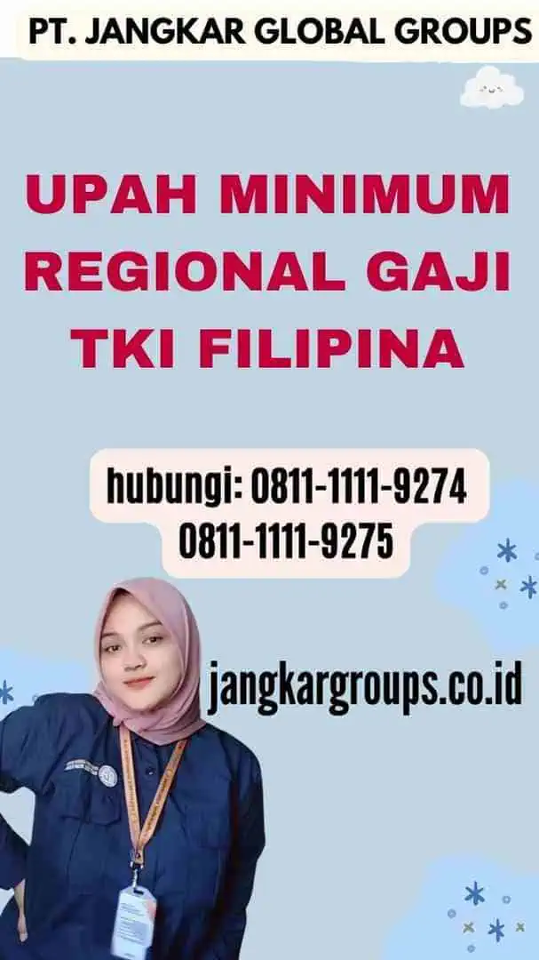 Upah Minimum Regional Gaji TKI Filipina