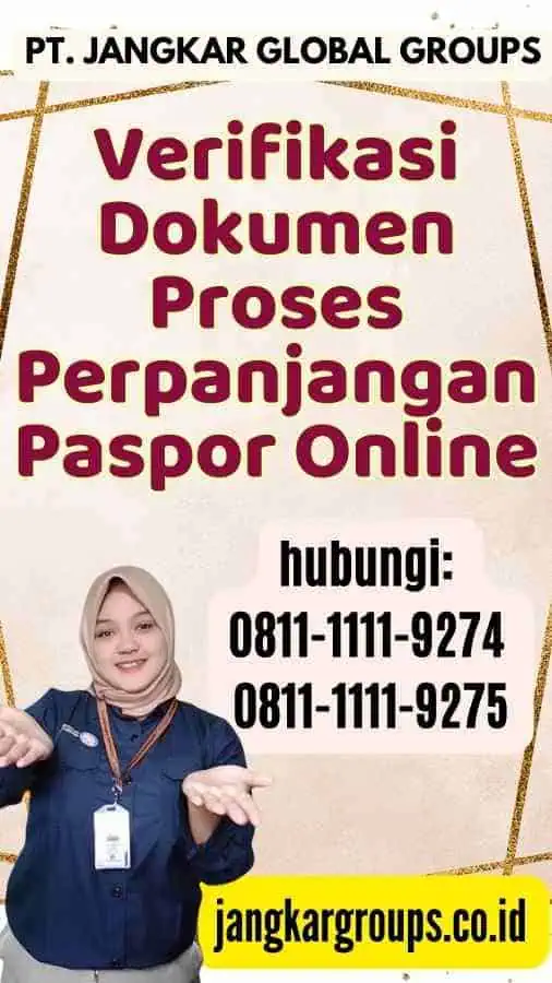 Verifikasi Dokumen Proses Perpanjangan Paspor Online