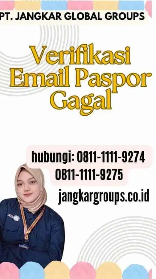 Verifikasi Email Paspor Gagal