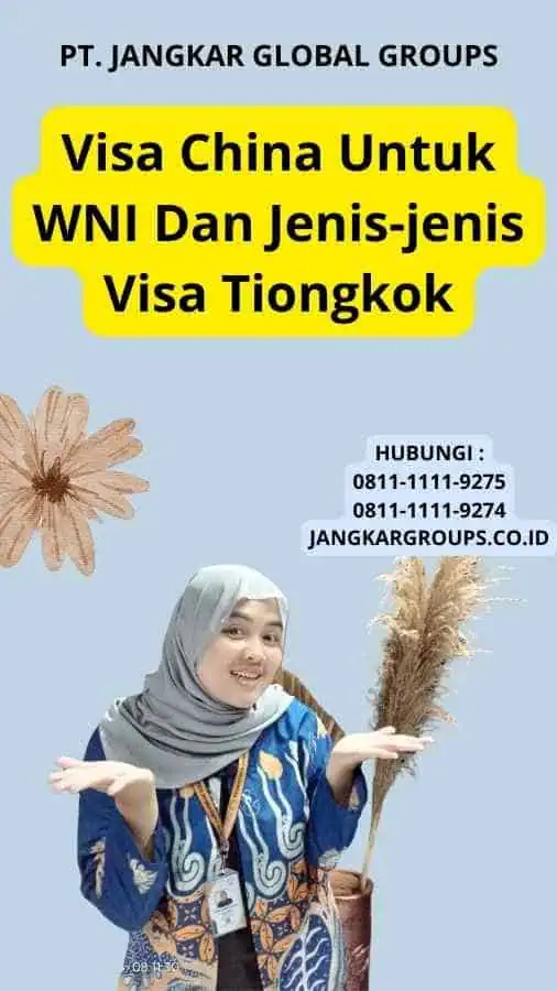 Visa China Untuk WNI Dan Jenis-jenis Visa Tiongkok