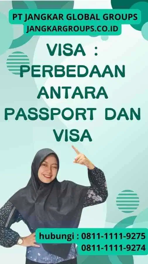 Visa Perbedaan antara passport dan visa