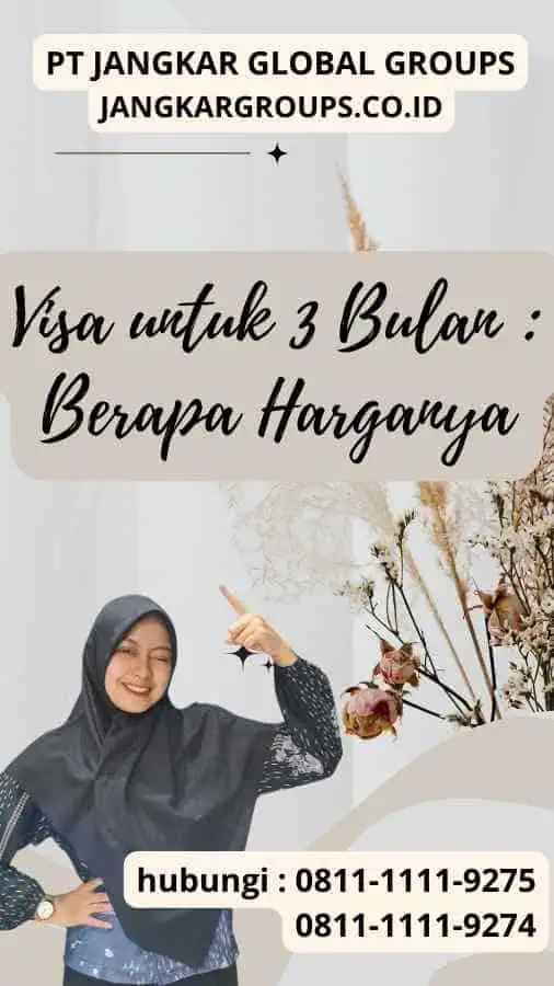 Visa untuk 3 Bulan Berapa Harganya