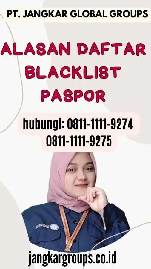 Alasan Daftar Blacklist Paspor