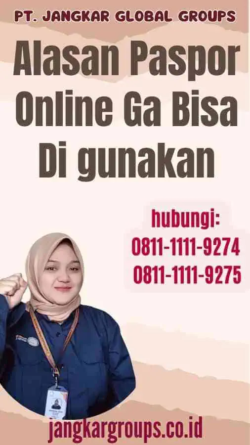 Alasan Paspor Online Ga Bisa Di gunakan