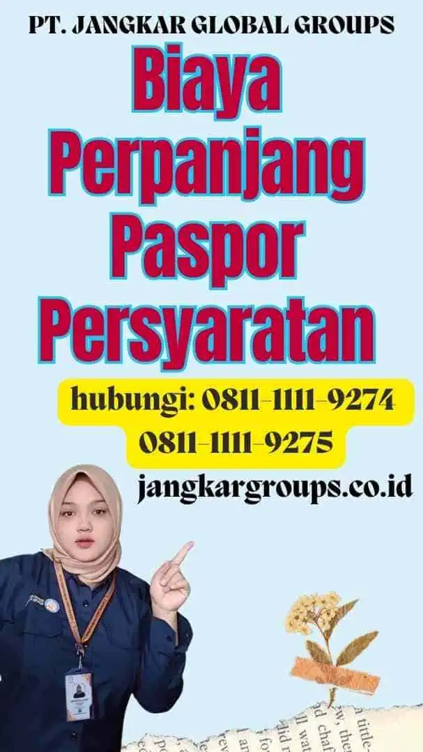 Biaya Perpanjang Paspor Persyaratan