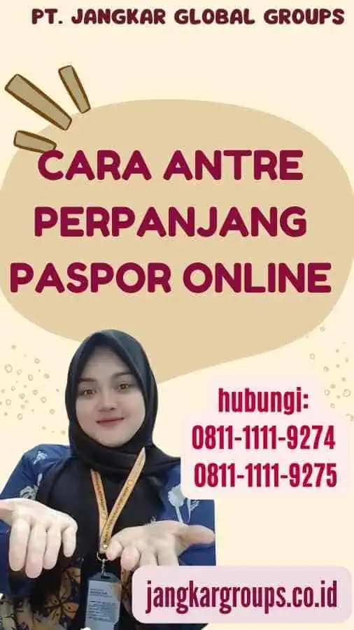 Cara Antre Perpanjang Paspor Online