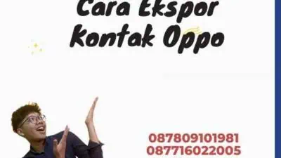 Cara Ekspor Kontak Oppo