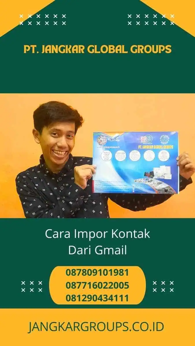 Cara Impor Kontak Dari Gmail