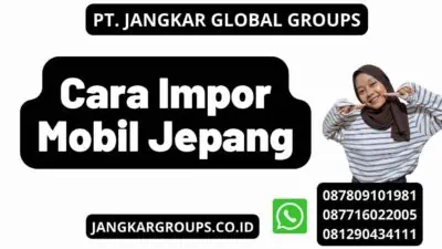 Cara Impor Mobil Jepang