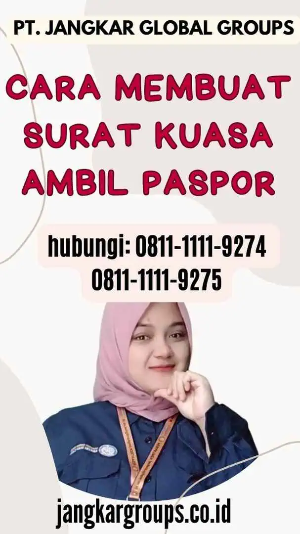 Cara Membuat Surat Kuasa Ambil Paspor