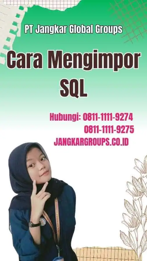 Cara Mengimpor SQL