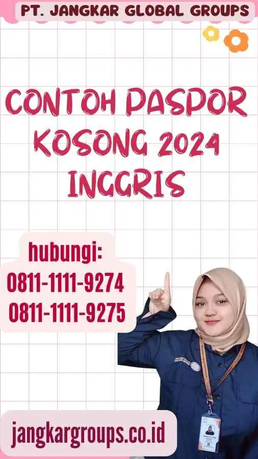 Contoh Paspor Kosong 2024 Inggris