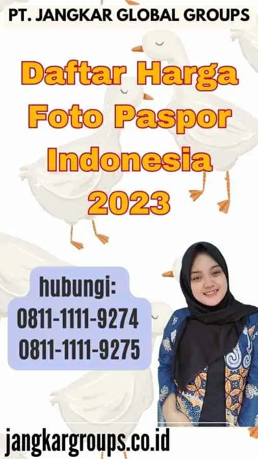 Daftar Harga Foto Paspor Indonesia 2023