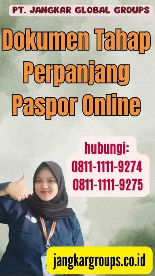 Dokumen Tahap Perpanjang Paspor Online