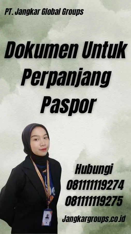 Dokumen Untuk Perpanjang Paspor