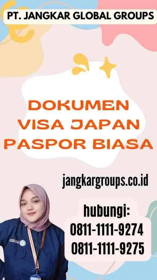 Dokumen Visa Japan Paspor Biasa