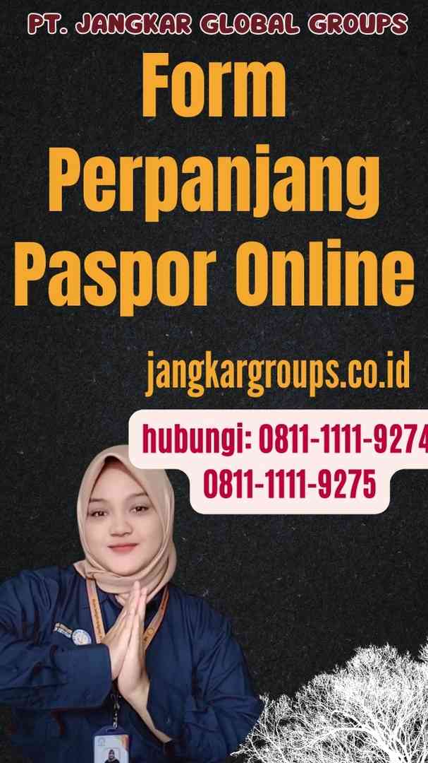 Form Perpanjang Paspor Online