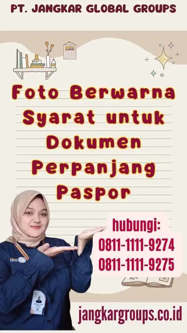 Foto Berwarna Syarat untuk Dokumen Perpanjang Paspor