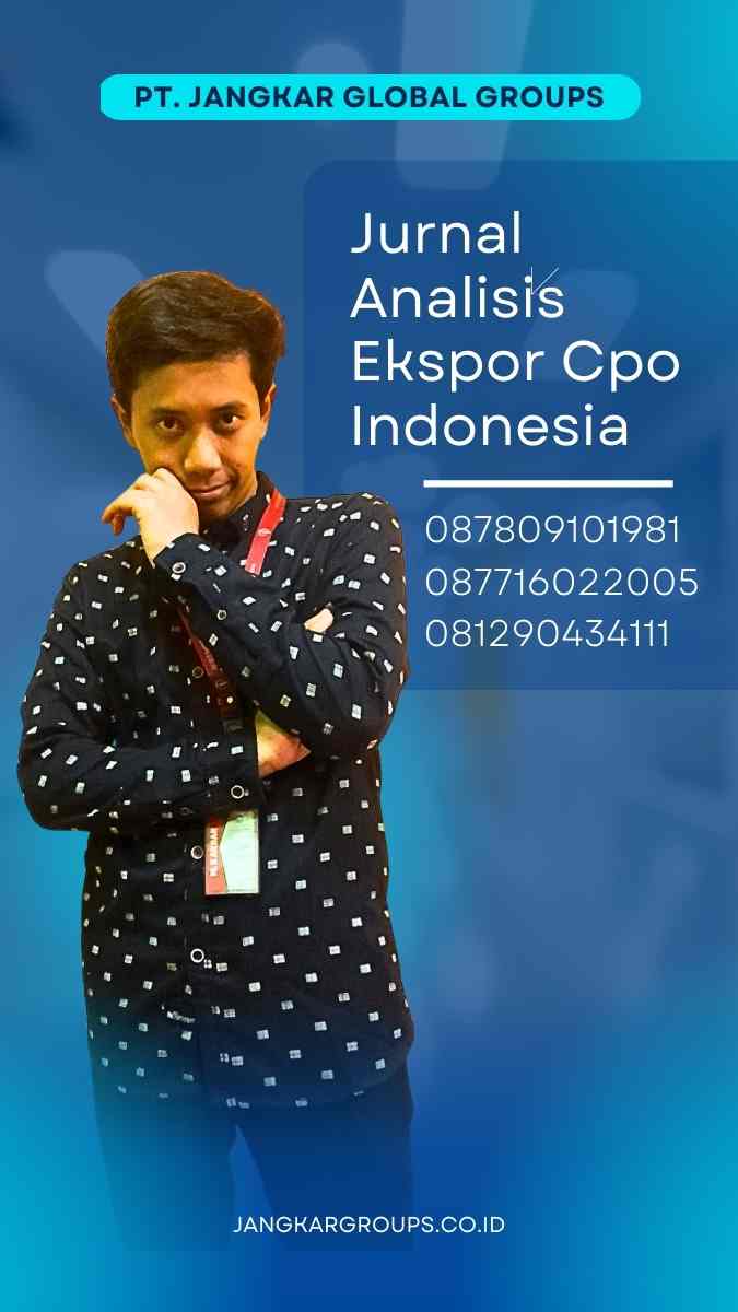 Jurnal Analisis Ekspor Cpo Indonesia