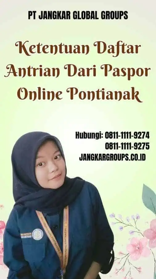 Ketentuan Daftar Antrian Dari Paspor Online Pontianak