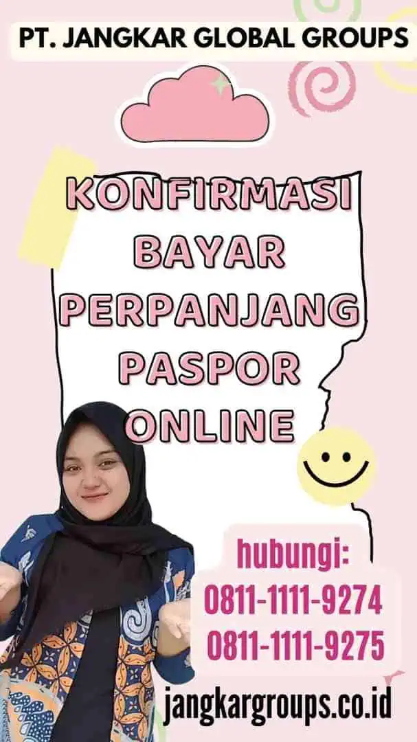 Konfirmasi Bayar Perpanjang Paspor Online