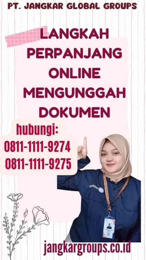 Langkah Perpanjang Online Mengunggah Dokumen