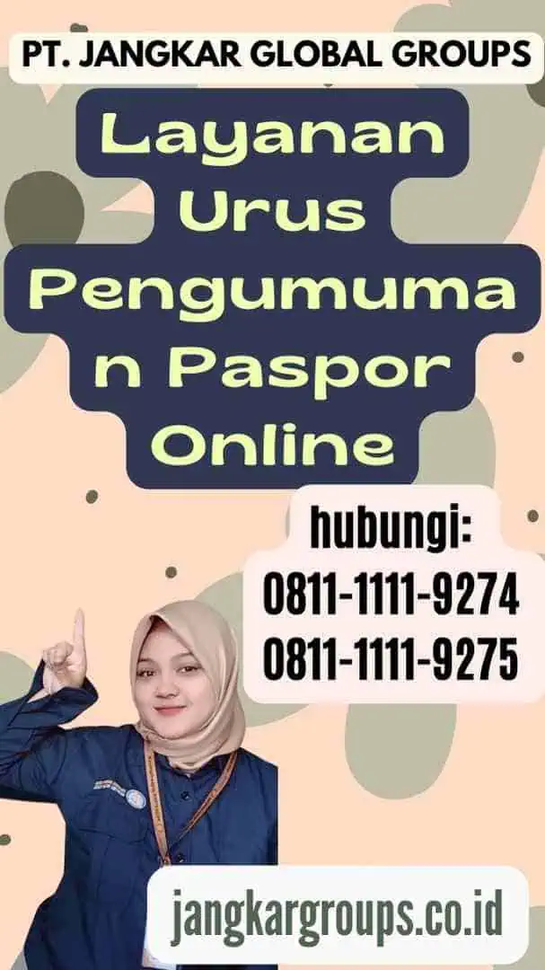 Layanan Urus Pengumuman Paspor Online