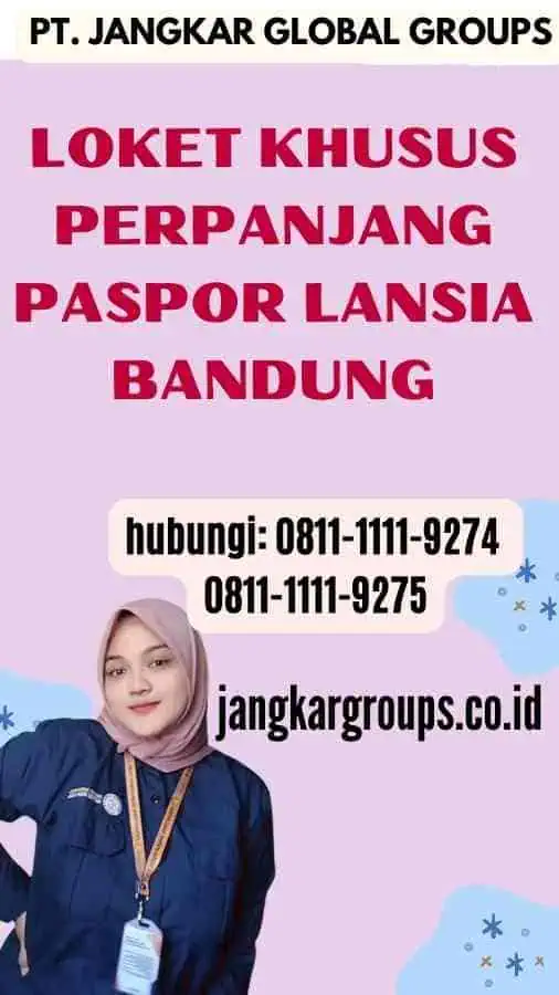 Loket Khusus Perpanjang Paspor Lansia Bandung