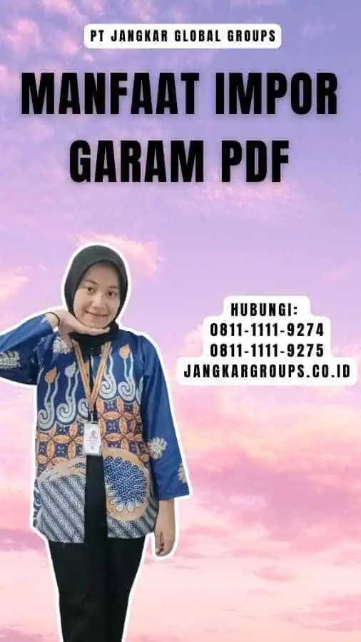 Manfaat Impor Garam Pdf