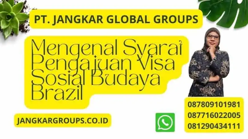 Mengenal Syarat Pengajuan Visa Sosial Budaya Brazil