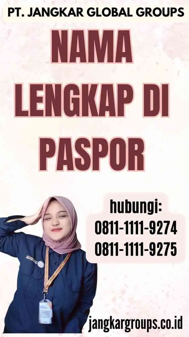 Nama Lengkap di Paspor