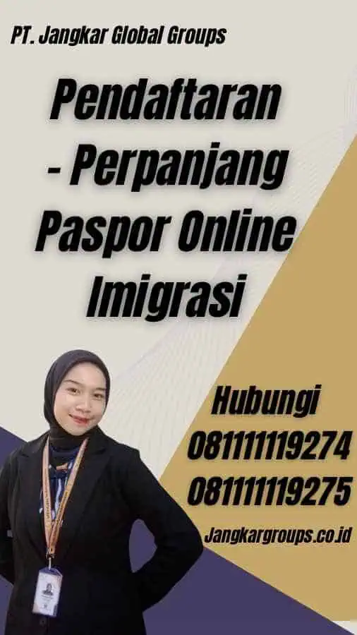 Pendaftaran - Perpanjang Paspor Online Imigrasi