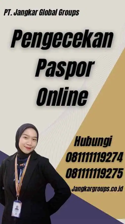 Pengecekan Paspor Online