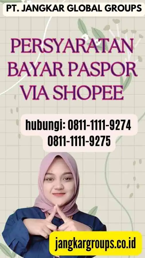 Persyaratan Bayar Paspor Via Shopee