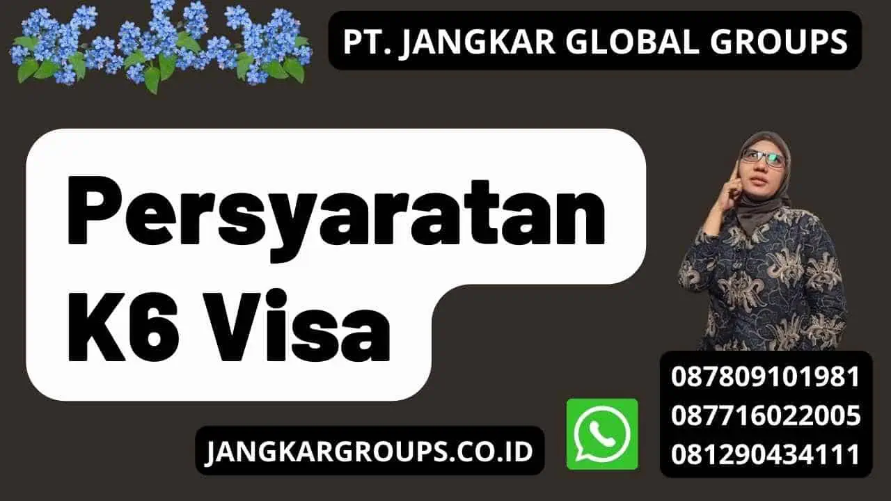 Persyaratan K6 Visa