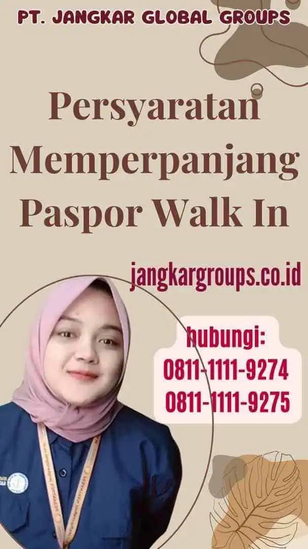 Persyaratan Memperpanjang Paspor Walk In