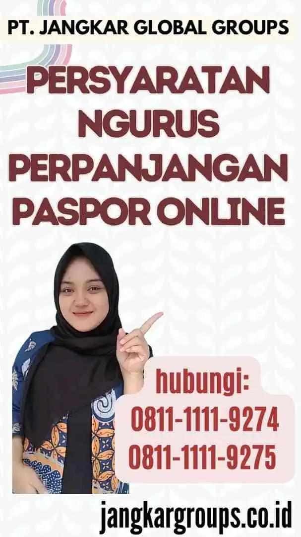 Persyaratan Ngurus Perpanjangan Paspor Online