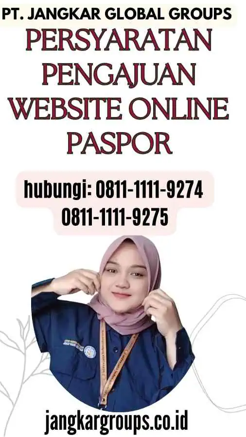 Persyaratan Pengajuan Website Online Paspor