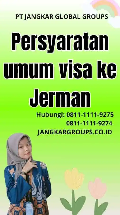 Persyaratan umum visa ke Jerman