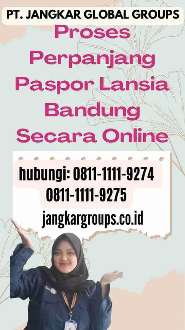 Proses Perpanjang Paspor Lansia Bandung Secara Online