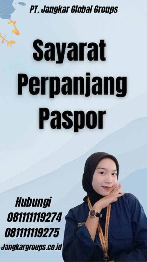 Sayarat Perpanjang Paspor