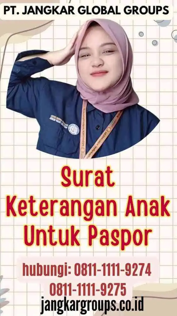 Surat Keterangan Anak Untuk Paspor