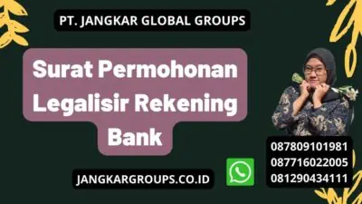 Surat Permohonan Legalisir Rekening Bank