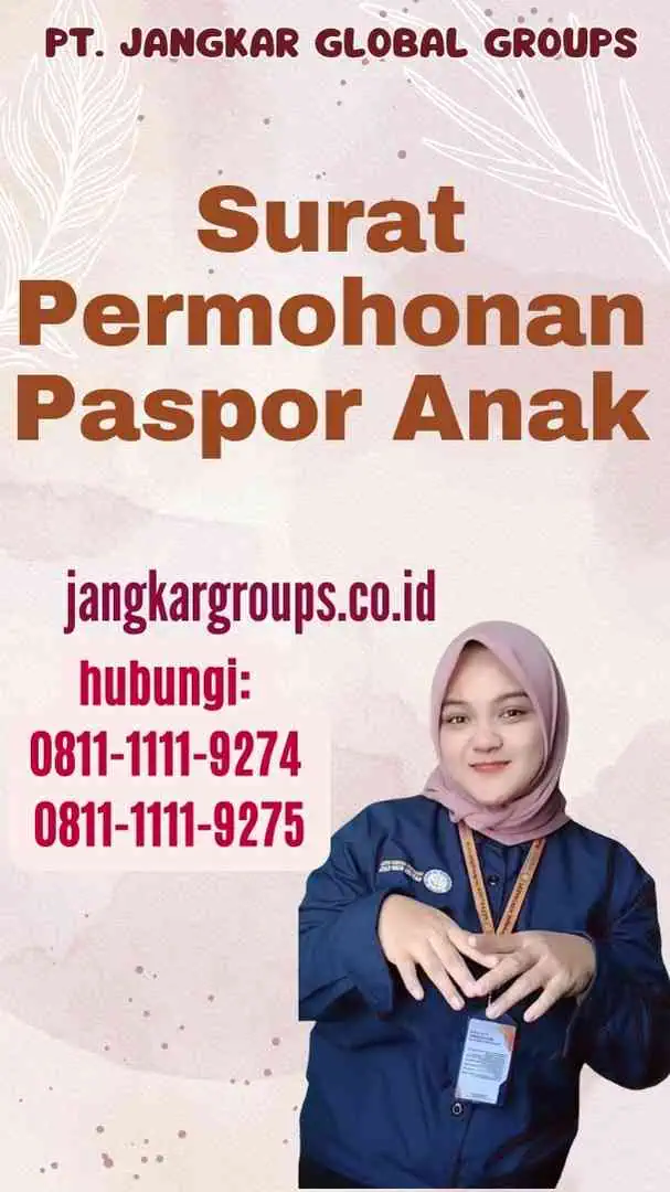 Surat Permohonan Paspor Anak